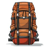 caminhada mochila clipart - generativo ai png