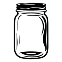 Beautiful Jar Silhouette - Generative Ai png