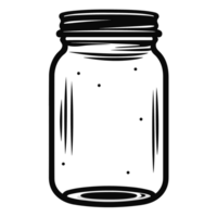 Beautiful Jar Silhouette - Generative Ai png