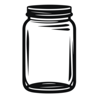 hermosa tarro silueta - generativo ai png