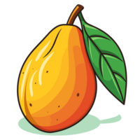 skön mango ClipArt - generativ ai png