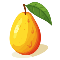 skön mango ClipArt - generativ ai png