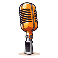 microphone clipart - génératif ai png