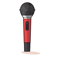 microphone clipart - génératif ai png