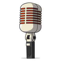 microphone clipart - génératif ai png