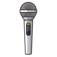 microphone clipart - génératif ai png