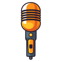 microphone clipart - génératif ai png