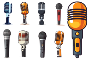 Microphone Clipart - Generative Ai png