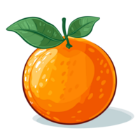 lindo laranja clipart - generativo ai png