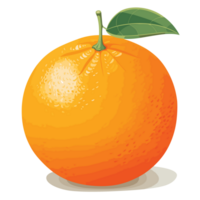 lindo laranja clipart - generativo ai png