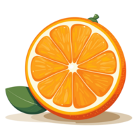 skön orange ClipArt - generativ ai png