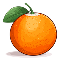 skön orange ClipArt - generativ ai png