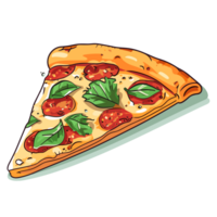 magnifique Pizza tranche clipart - génératif ai png