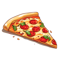 lindo pizza fatia clipart - generativo ai png