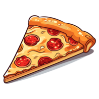 magnifique Pizza tranche clipart - génératif ai png