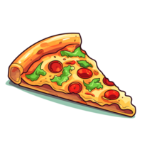 magnifique Pizza tranche clipart - génératif ai png