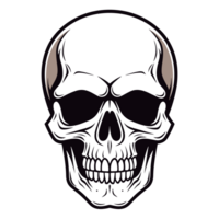 Beautiful Skull Silhouette - Generative Ai png