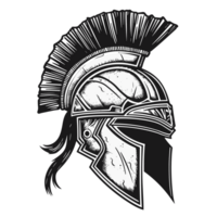 spartano casco silhouette - generativo ai png