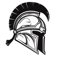 spartano casco silhouette - generativo ai png