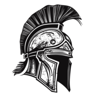 spartano casco silhouette - generativo ai png