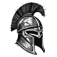 spartiate casque silhouette - génératif ai png