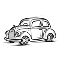 Toy Car Silhouette - Generative Ai png