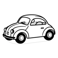 Toy Car Silhouette - Generative Ai png