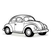 Toy Car Silhouette - Generative Ai png