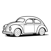 Toy Car Silhouette - Generative Ai png