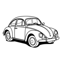 Toy Car Silhouette - Generative Ai png