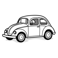 jouet voiture silhouette - génératif ai png