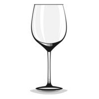 mooi wijn glas silhouet - generatief ai png