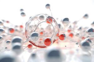 Nanotechnology abstract background. Molecule model. Scientific research. illustration photo
