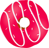 strawberry doughnut, donut png