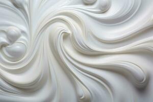 Whirling milk cream. Splashing milk texture. AI generated photo