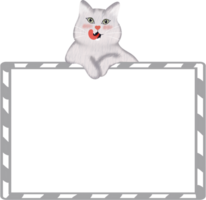 cat frame for design png