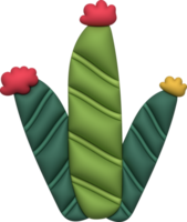 3d illustration, cactus and aloe vera desert thorn plant cactus and tropical house plants. png