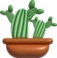 3d illustration, cactus et aloès Vera désert épine plante cactus et tropical maison les plantes. png