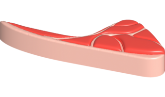 3d illustration. färsk skivor eller kött. marmorering av fläsk eller nötkött fläskkarré för biff. png