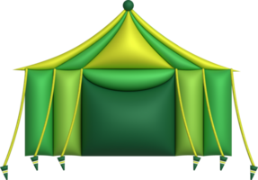 3d ilustração acampamento viagem barraca equipamento , turista acampamento tendas png