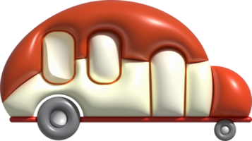 3d illustration camping caravan cars and trailers vehicles of travel caravans for camper. png