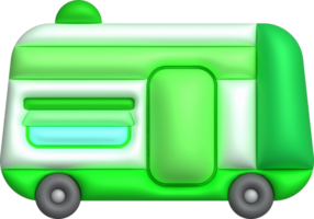 3d illustration camping caravan cars and trailers vehicles of travel caravans for camper. png