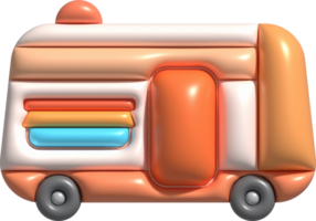 3d ilustración cámping caravana carros y remolques vehículos de viaje caravanas para camper. png