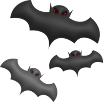 3d illustration flying bat for halloween festival png