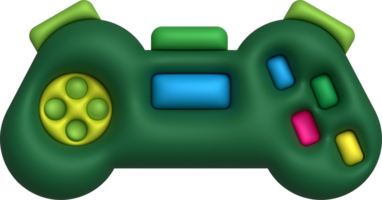 3d icoon bedieningshendel gamepad spel troosten of spel controleur computer spel. minimalistische tekenfilm stijl png