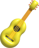 3d icona giocattolo chitarra, divertente figli di giocattoli png