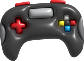 3d icon joystick gamepad game console or game controller Computer game. minimalist cartoon style png