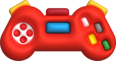 3d icon joystick gamepad game console or game controller Computer game. minimalist cartoon style png