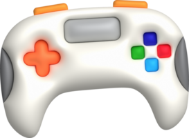 3d icon joystick gamepad game console or game controller Computer game. minimalist cartoon style png