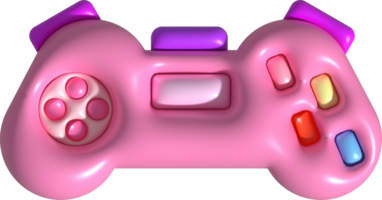 3d icoon bedieningshendel gamepad spel troosten of spel controleur computer spel. minimalistische tekenfilm stijl png